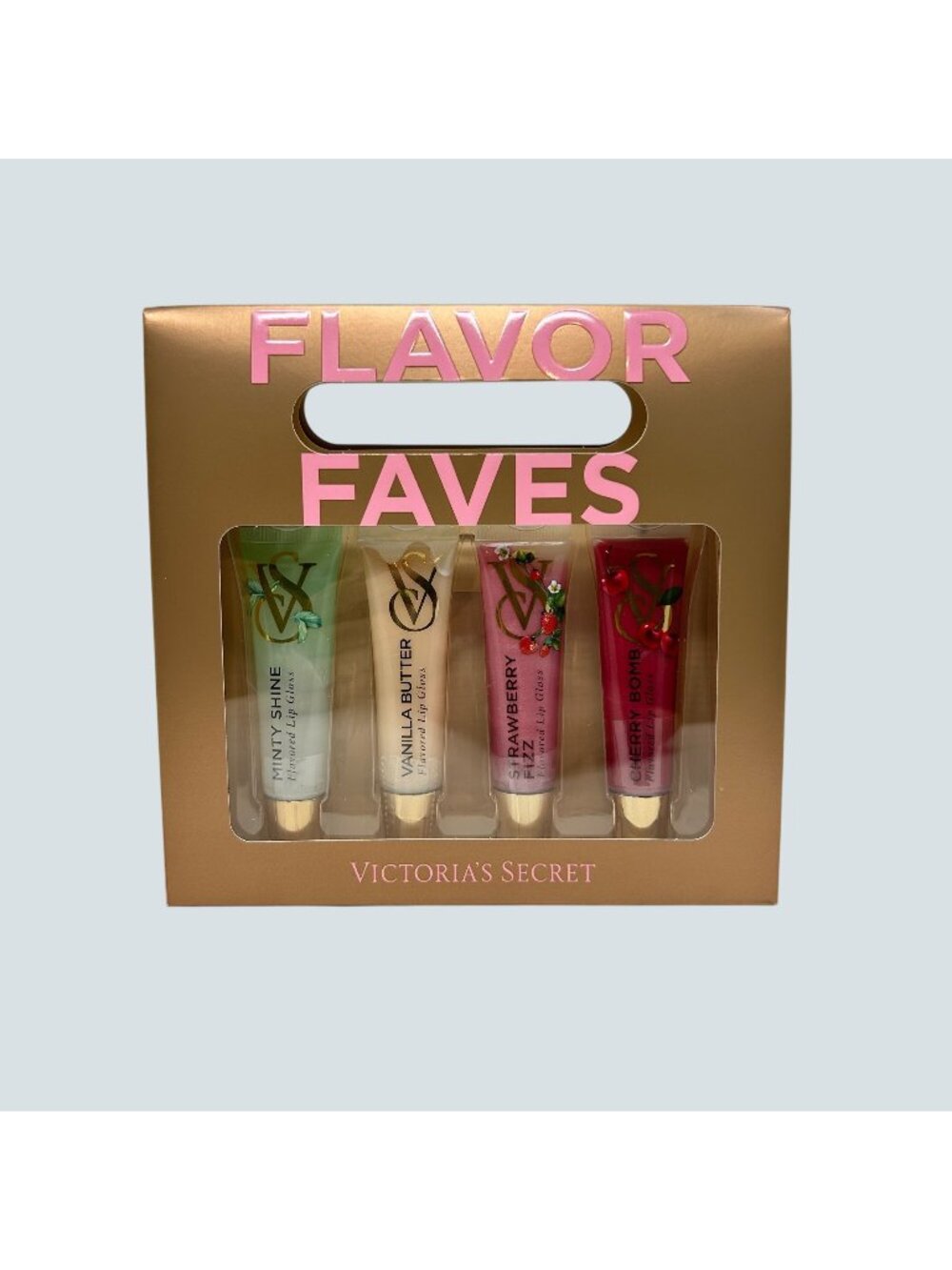 Victorias Secret Flavor Faves 4-Piece Flavored Lip Gloss Gift Set